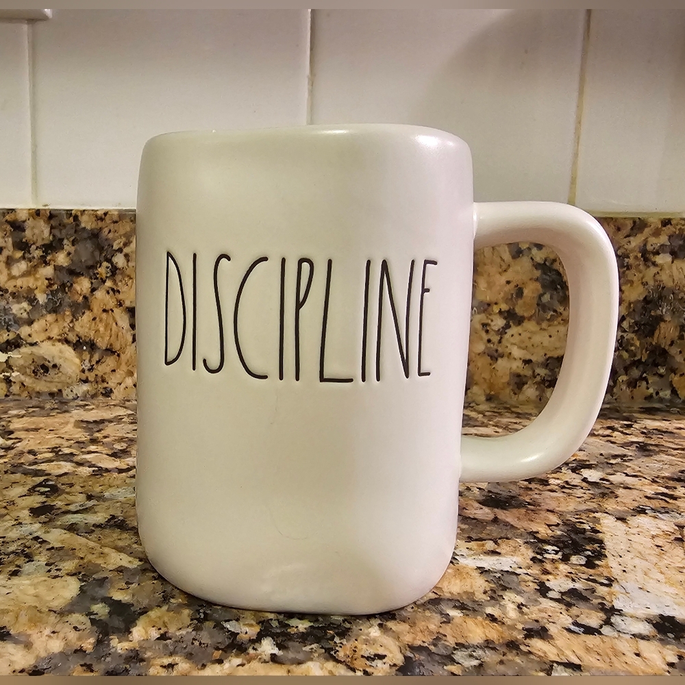 Rae Dunn DISCIPLINE mug NWOT
